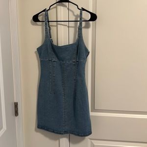 Denim mini dress